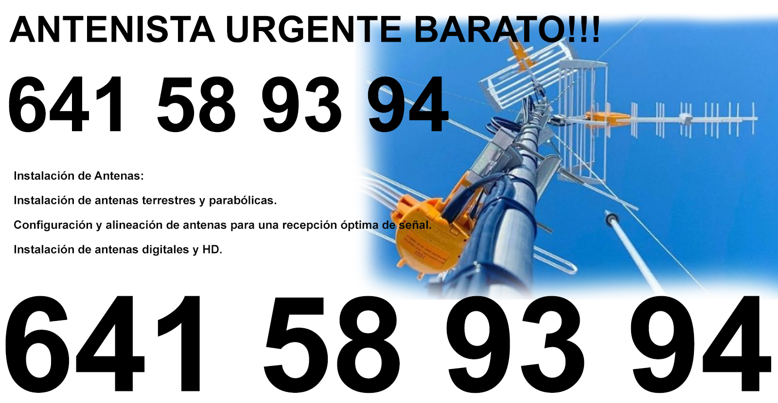 reparación e instalación de Antenas Ereño